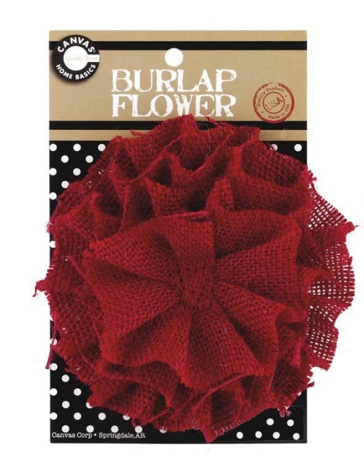 Canvas Corp Burlap Flower
