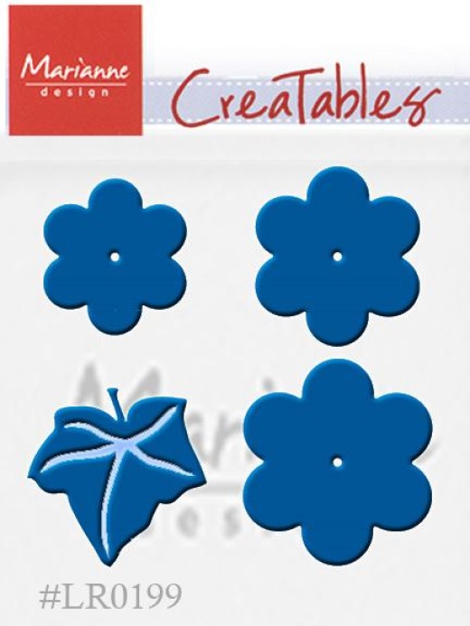 Marianne Design Creatables Dies - Extra Large Flower Set With Leaf