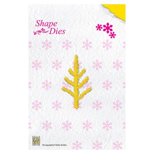 Christmas Pine Branch Shape Die - Nellie's Choice