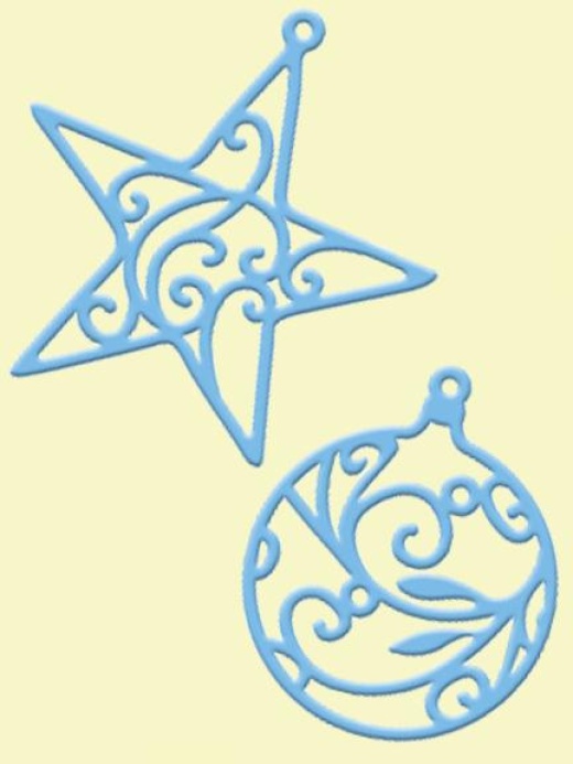 Marianne Design Creatables Dies - Star And Round Bauble