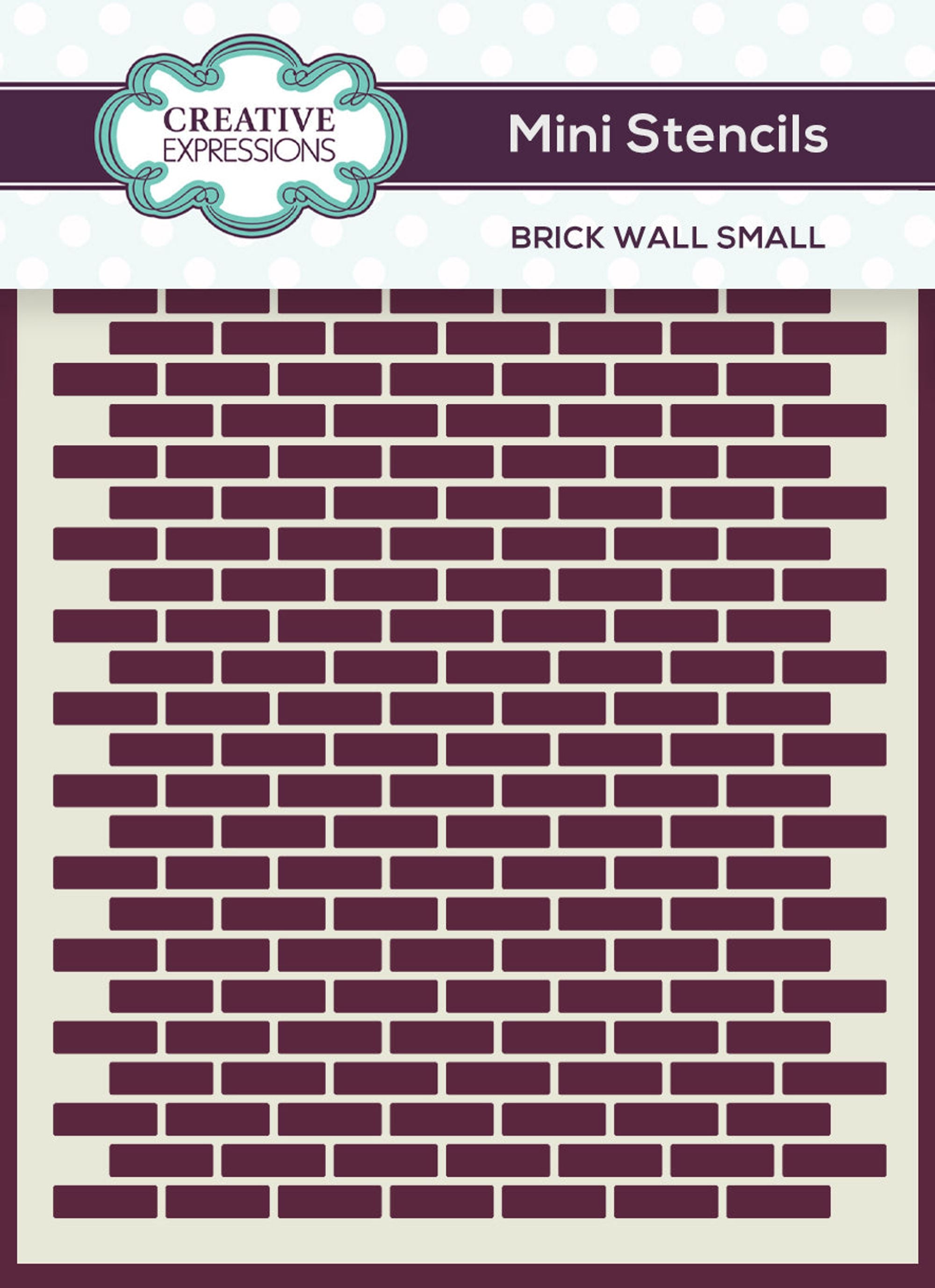 Wavy Brick Stencil