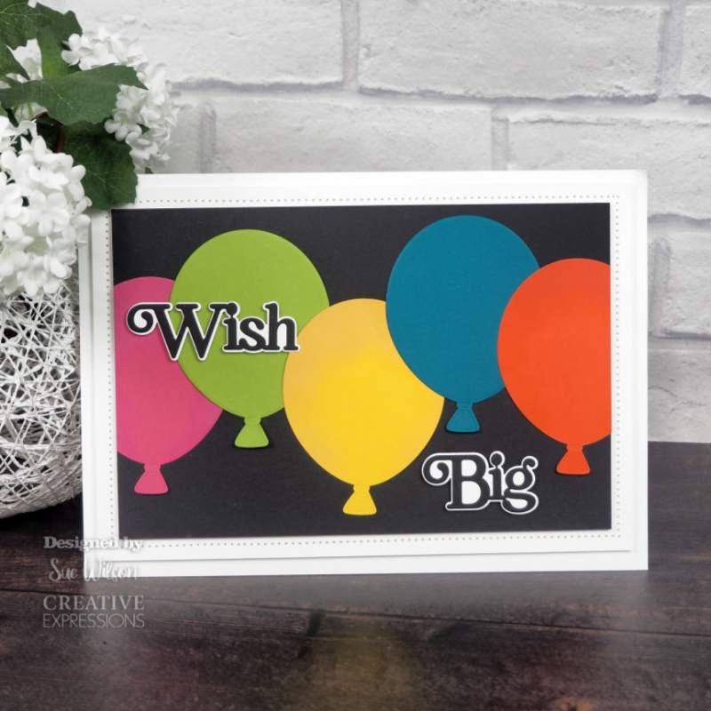 Creative Expressions Sue Wilson Necessities Birthday Balloons Craft Die