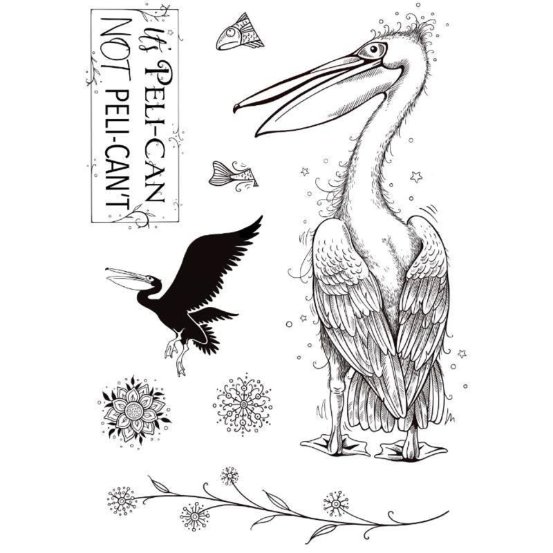 Pink Ink Designs Pelican 6 In X 8 In Clear Stamp Set