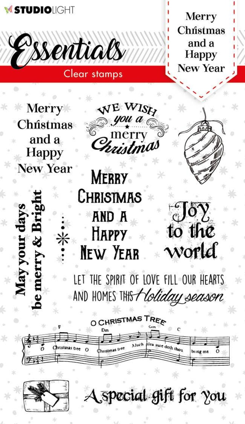 Sl Clear Stamp Christmas Merry Christmas Eng Essentials 105X148mm Nr.86