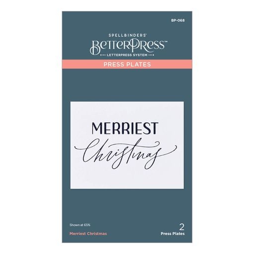 Merriest Christmas Press Plate From The Betterpress Christmas Collection ECS-8505392824621-45705669116205