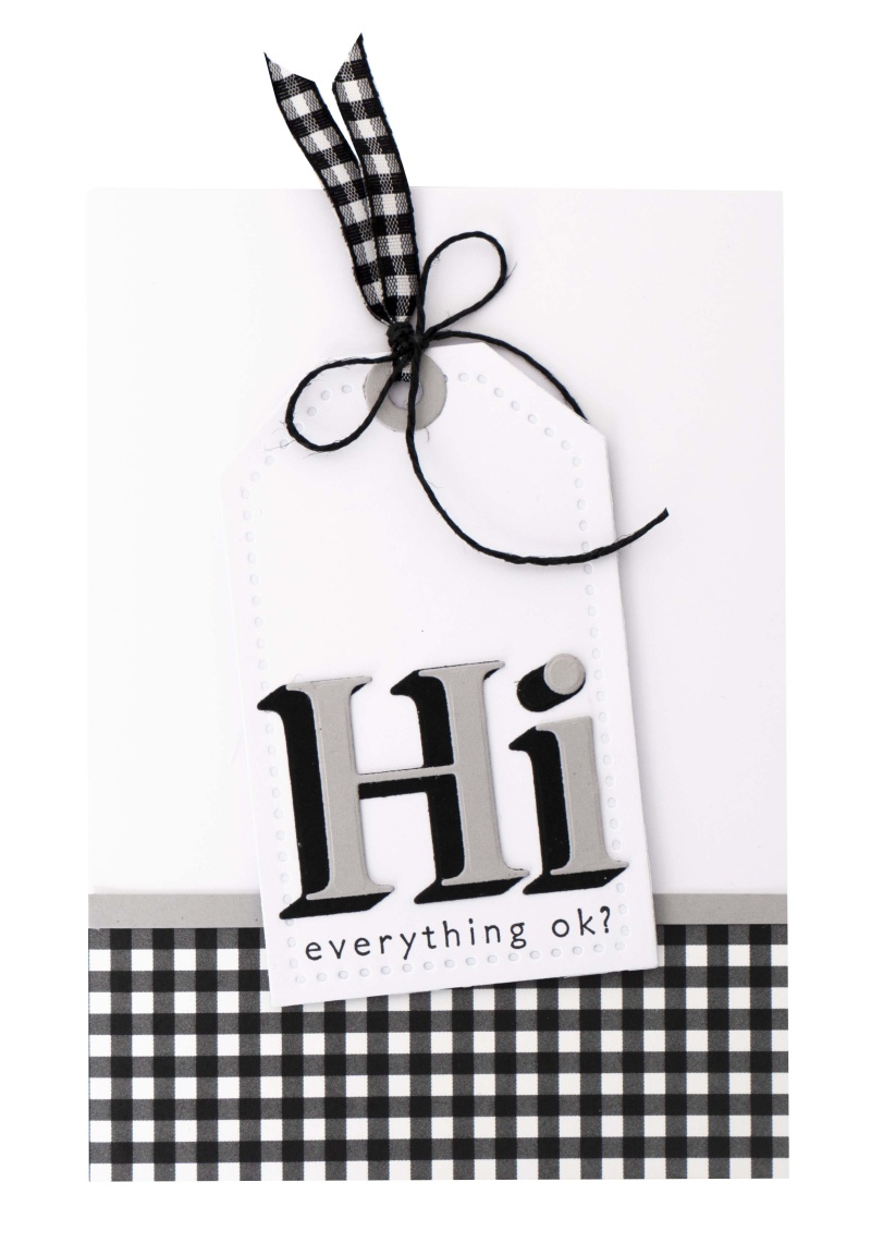 Kj Stamp & Cutting Die Hi Sentiments Essentials 105X148x3mm 9 Pc Nr.26