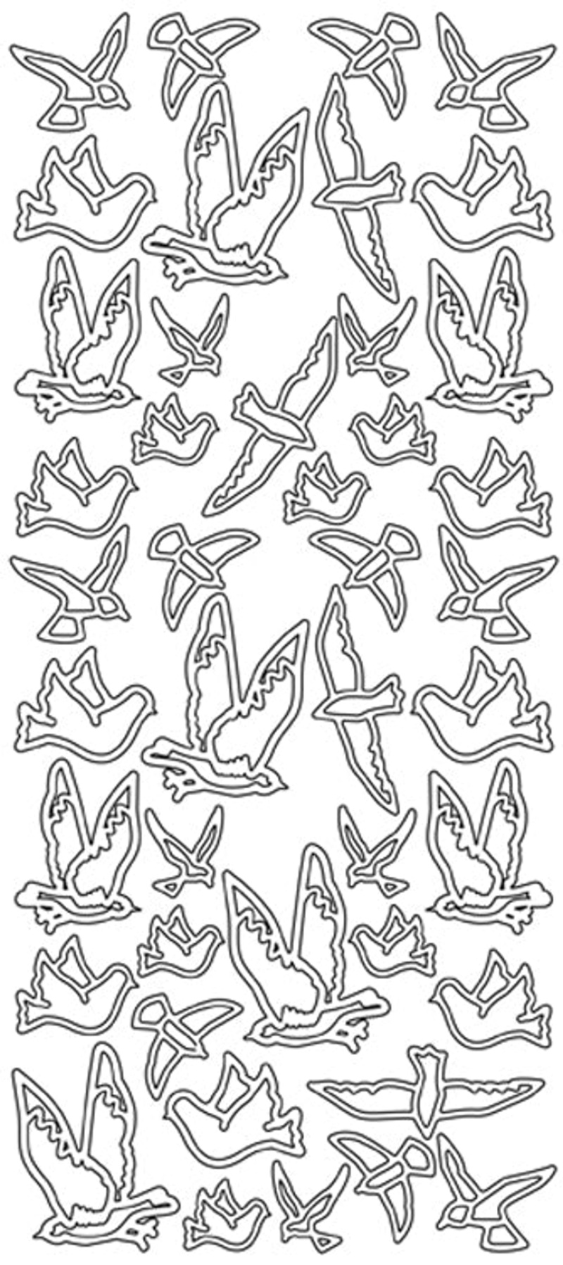 Peel-Off Stickers - Flying Birds