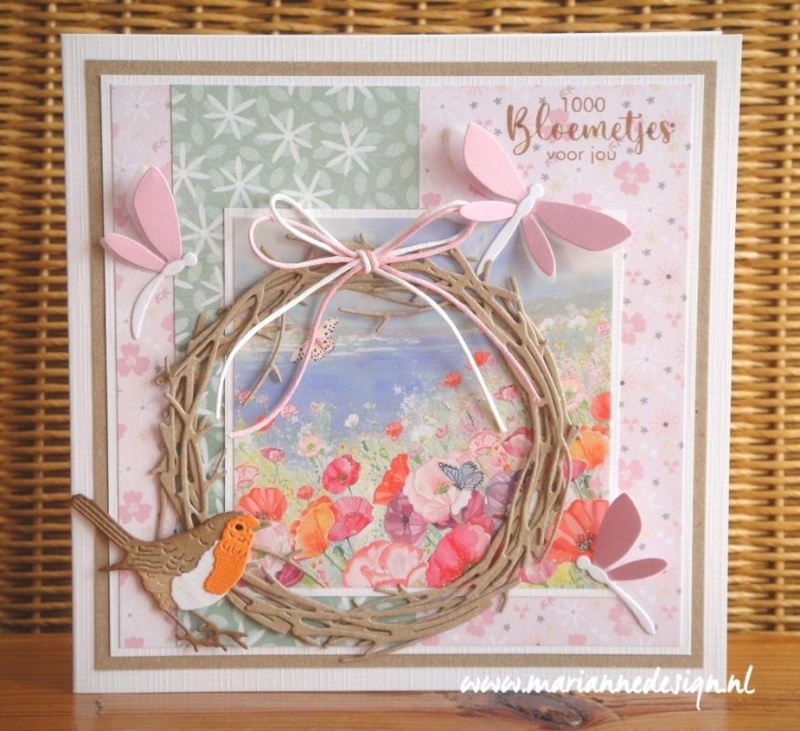 Marianne Design A4 Cutting Sheet - Spring Wishes - Butterflies