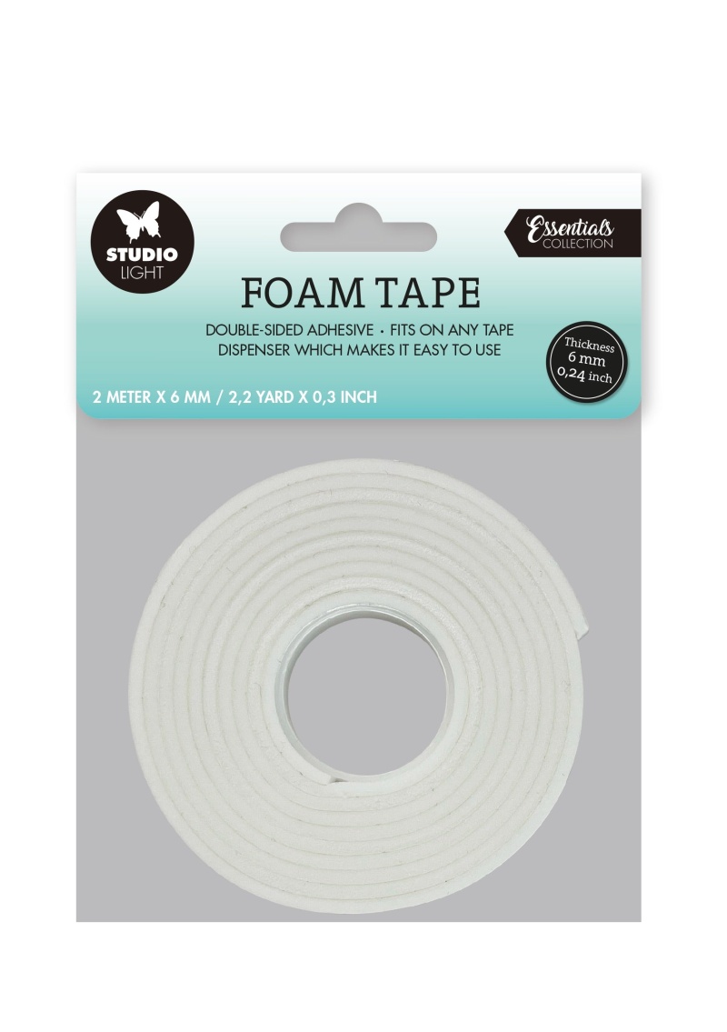 Sl Doublesided Foam Tape 6Mm Thick - 0.6Mm Wide Essential Tools 80X80x0.6Mm 2 Mt Nr.05