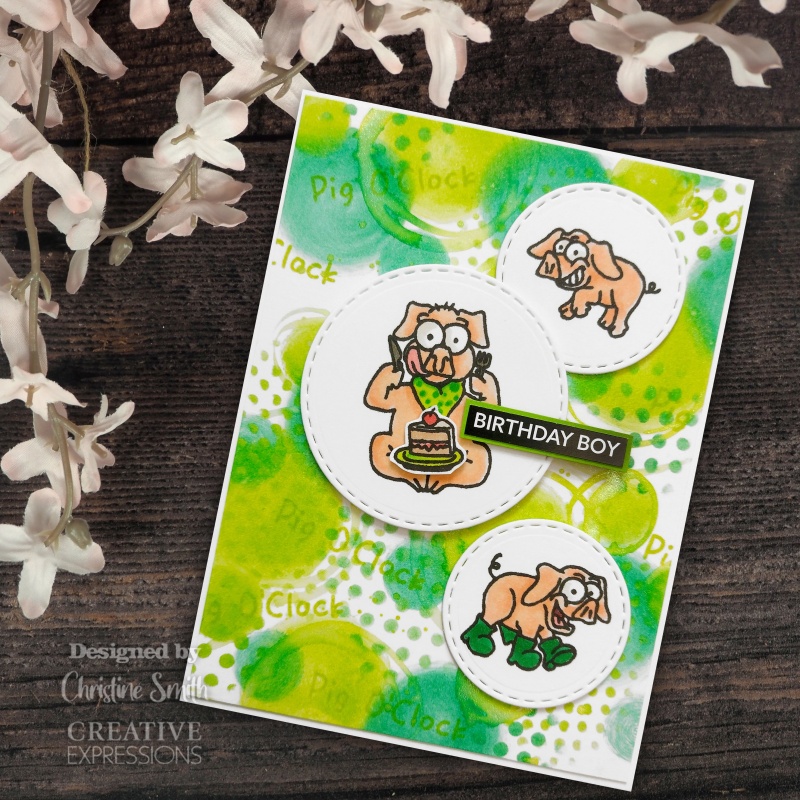Creative Expressions Pigging Good Time 6 In X 4 In Clear Stamp Set