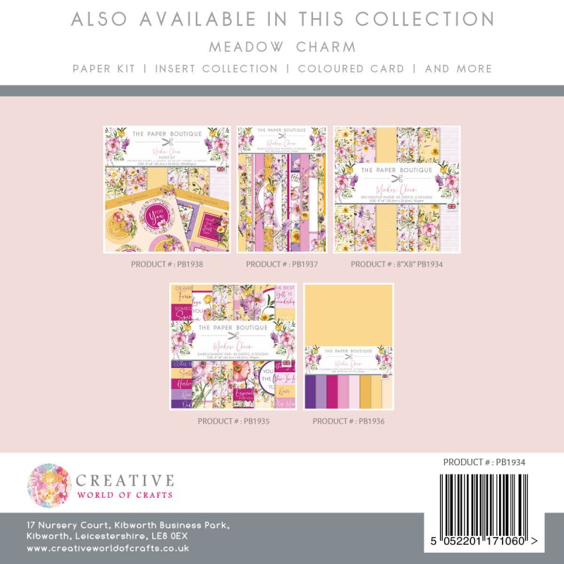 The Paper Boutique Meadow Charm 8 In X 8 In Paper Pad