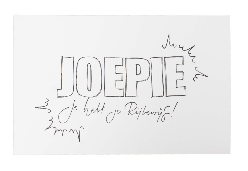 Kj Clear Stamp Sentiments Joepie Essentials 105X148x3mm Nr.187