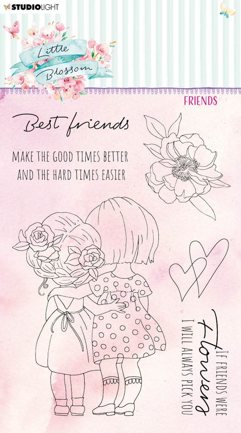 Sl Clear Stamp Friends Little Blossom 105X148x3mm 1 Pc Nr.194
