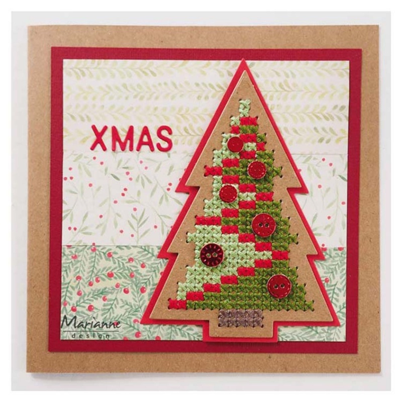 Marianne Design Craftables Cross Stitch Christmas Tree