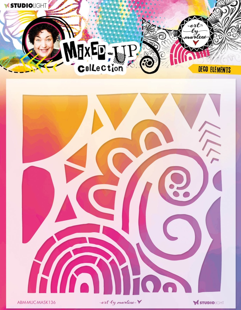 Abm Mask Deco Elements Mixed-Up Collection 200X200x1mm 1 Pc Nr.136