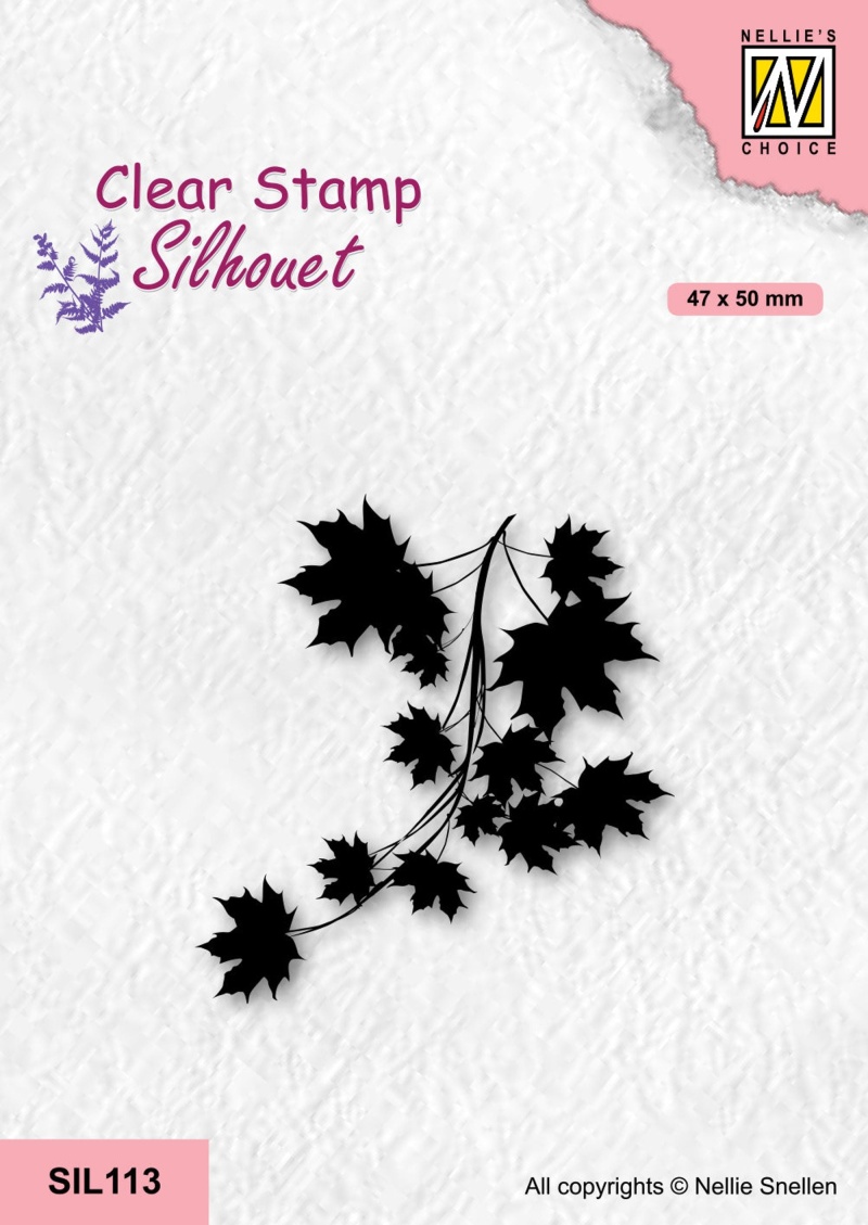 Nellie's Choice Clear Stamp Silhouette - Maple Branch