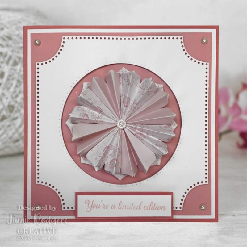 Creative Expressions Jamie Rodgers Pointy Petals Tea Bag Folding 6 In X 8 In Stamp Set