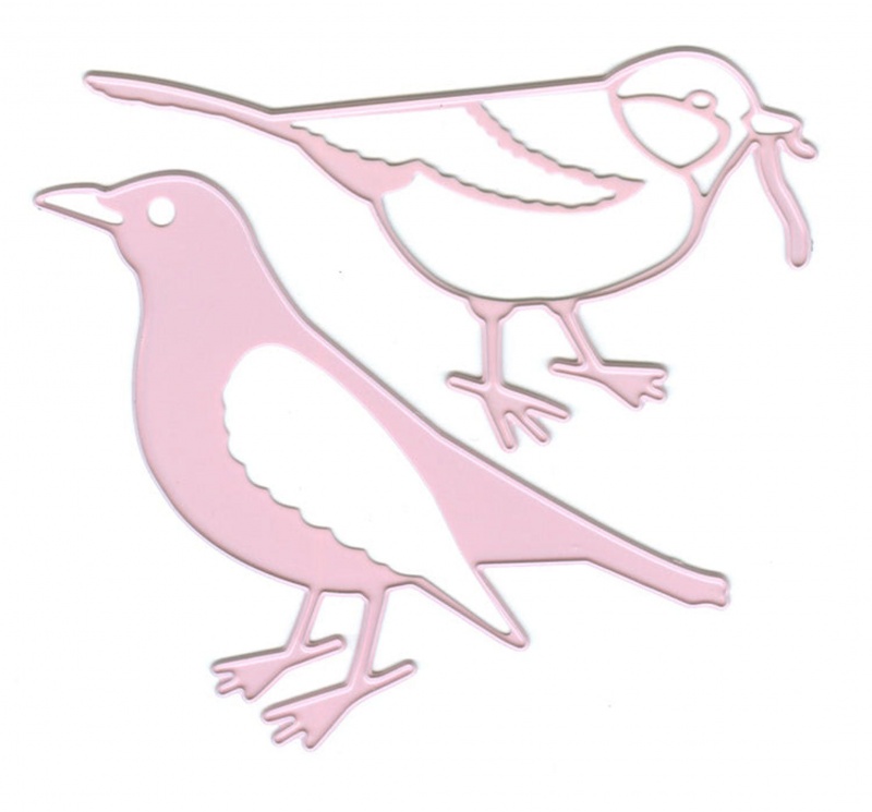 Joy! Crafts Cutting & Embossing Die - (2Pcs) Spring Love Birds