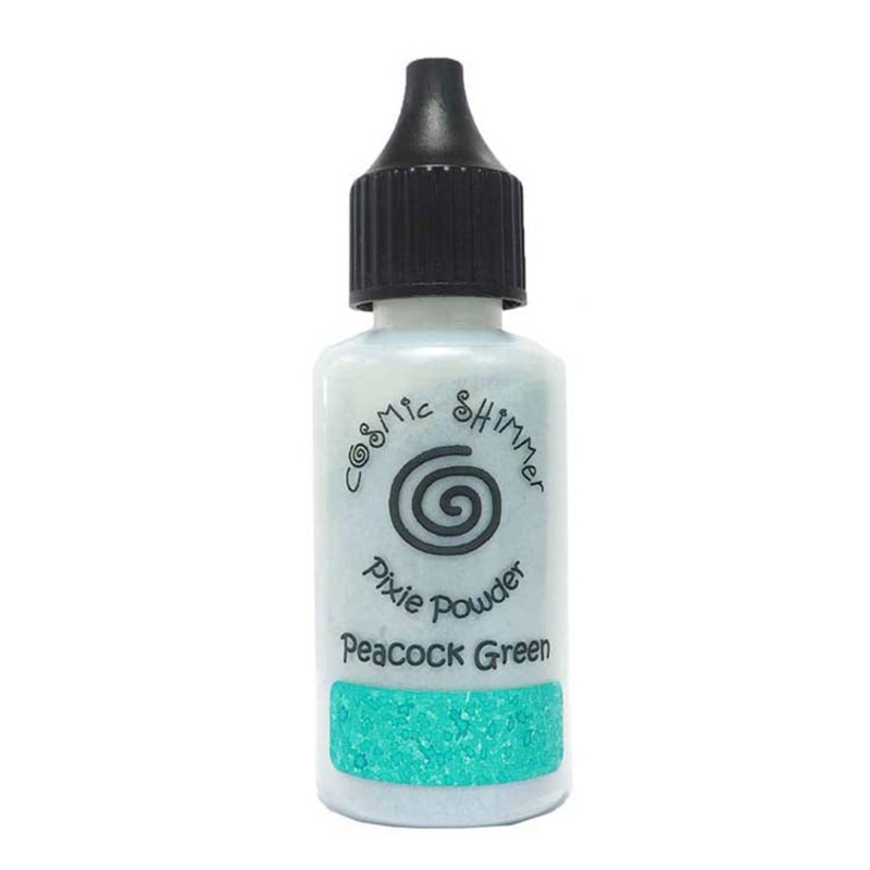 Cosmic Shimmer Pixie Powder Peacock Green