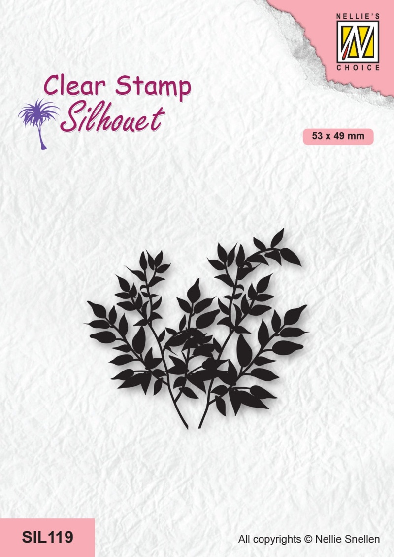Nellie's Choice Clear Stamp Silhouette - Crowns Of Tree - Ficus