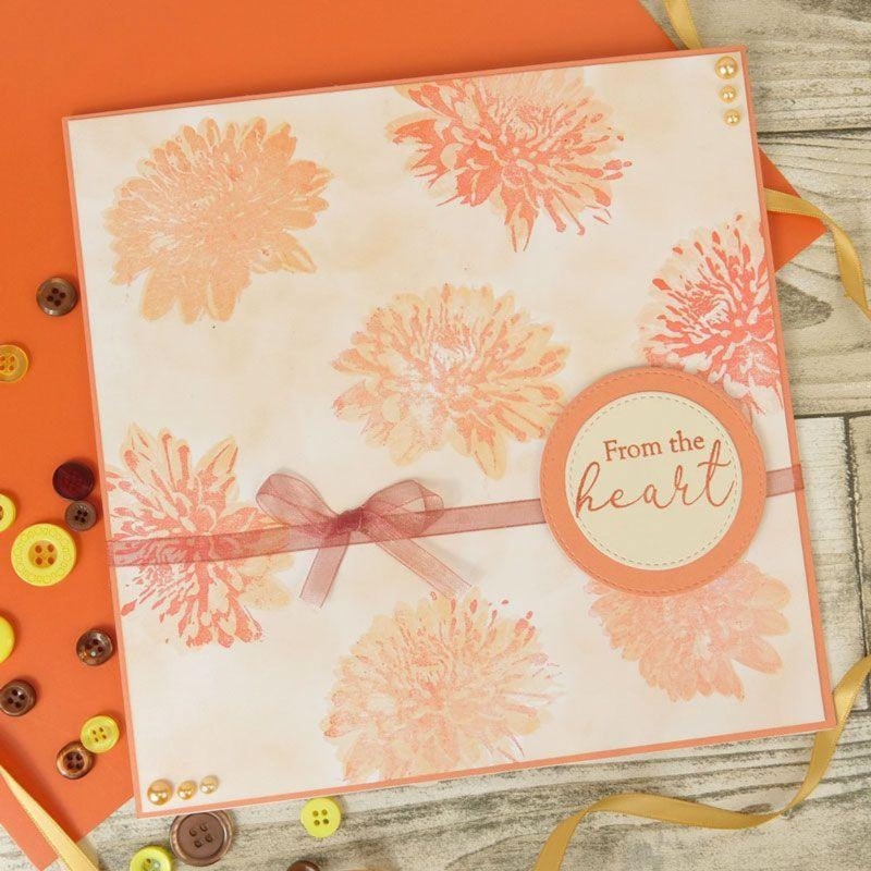 For The Love Of Stamps - Layering Chrysanthemum A5 Stamp Set
