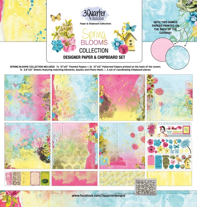 3Quarter Designs - Scrapbook Collection - Spring Blooms
