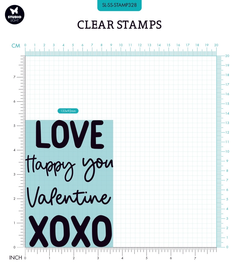 Sl Clear Stamp Quotes Large Love You Sweet Stories 148X105x3mm 5 Pc Nr.328