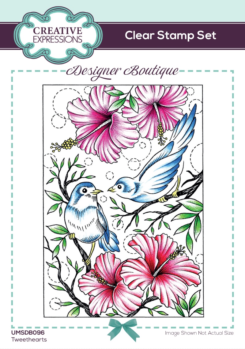 Creative Expressions Designer Boutique Tweethearts 6 In X 4 In Clear Stamp Set