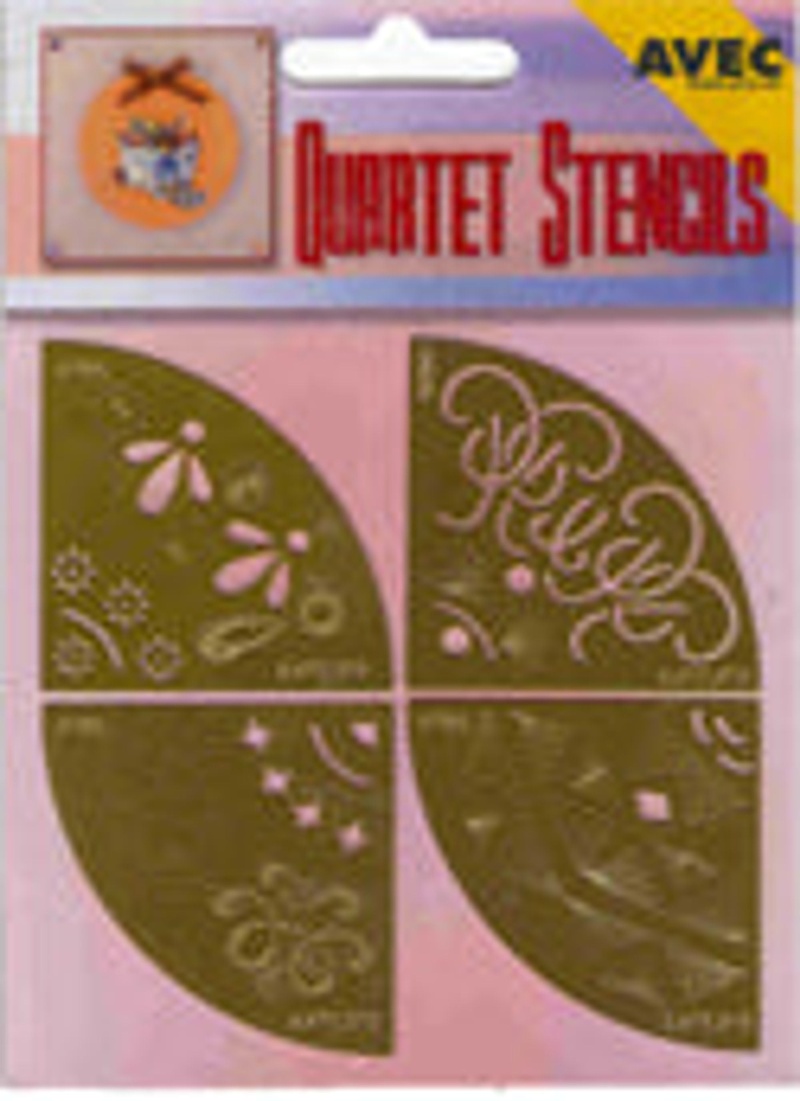 Quartet Stencils - Embossing /Stitching Ornamental