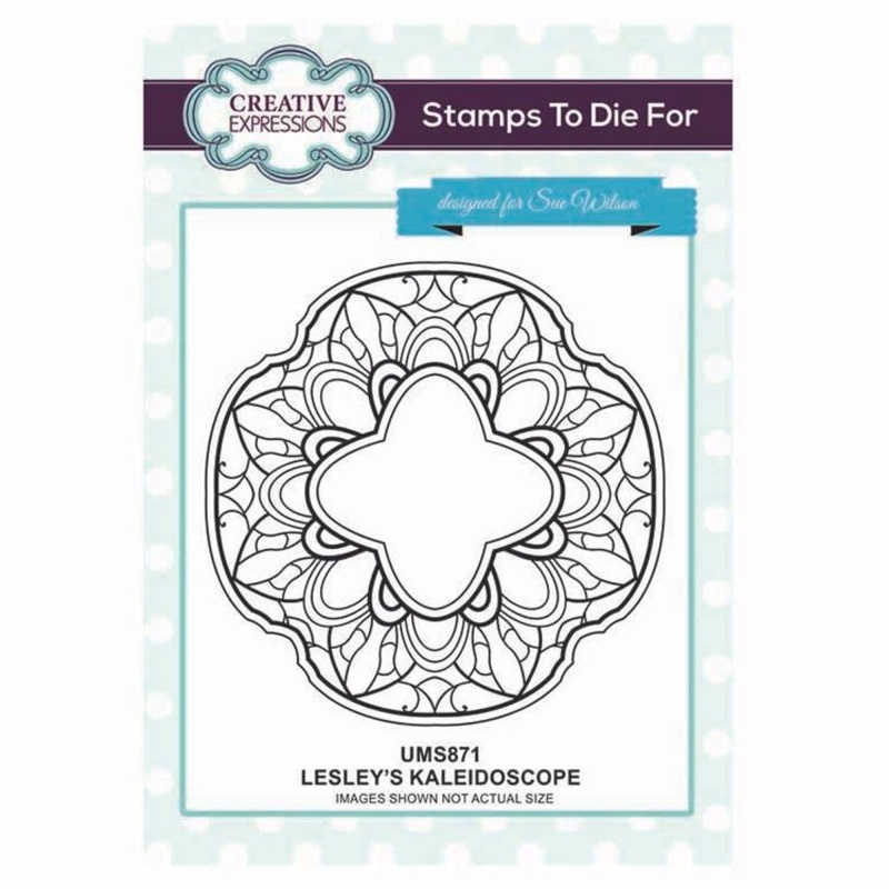 Creative Expressions Stamps To Die For Lesley's Kaleidoscope Pre Cut Stamp