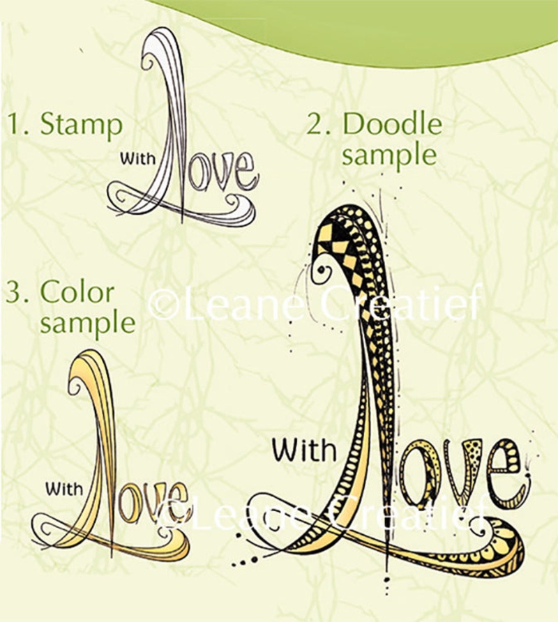 Lea'bilities Clear Stamp - Doodle Stamp - With Love