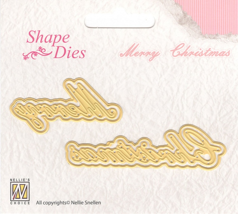 Nellie's Choice Shape Die - Merry Christmas