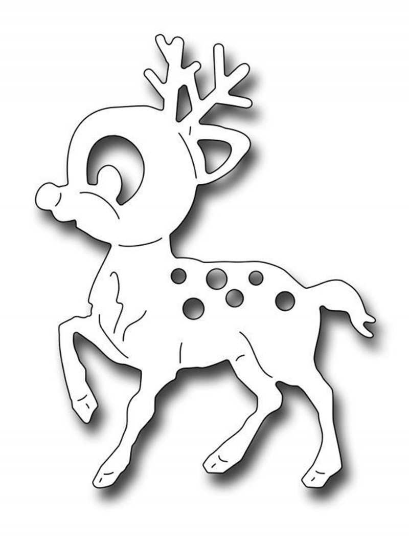 Frantic Stamper Precision Die - Cute Rudolph