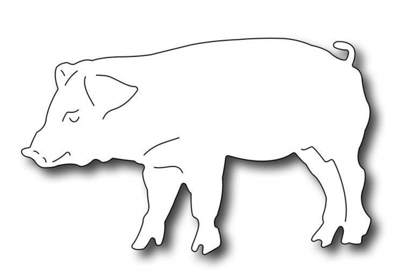Frantic Stamper Precision Die - Barnyard Pig
