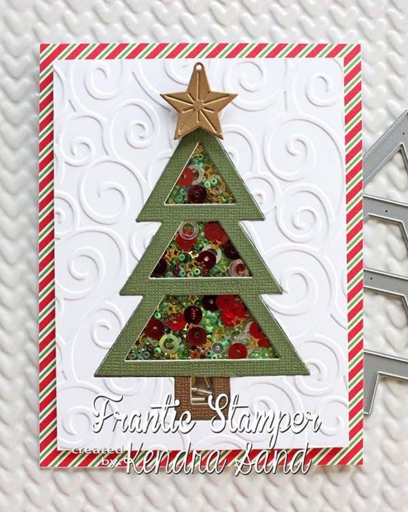 Frantic Stamper Precision Die - Shaker Christmas Tree
