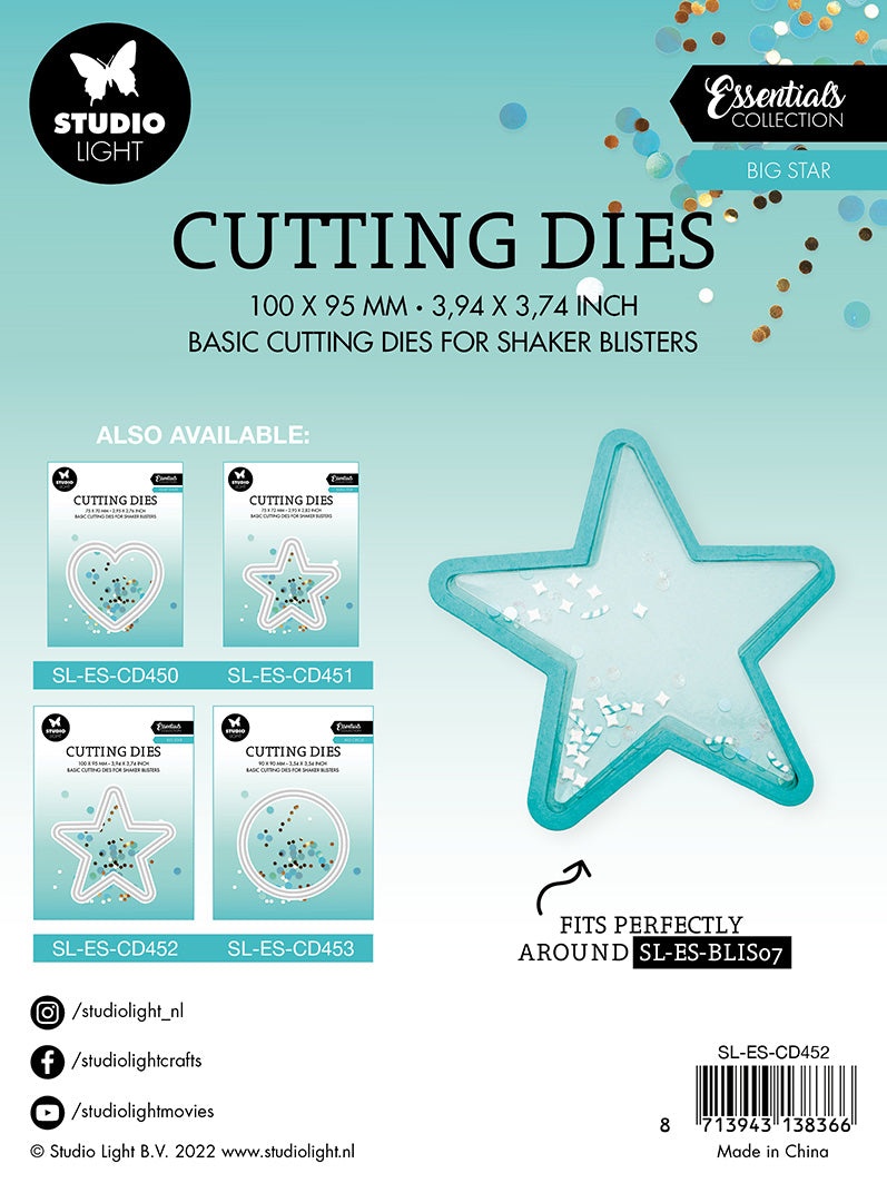 Sl Cutting Dies Big Star Essentials 100X95x1mm 2 Pc Nr.452