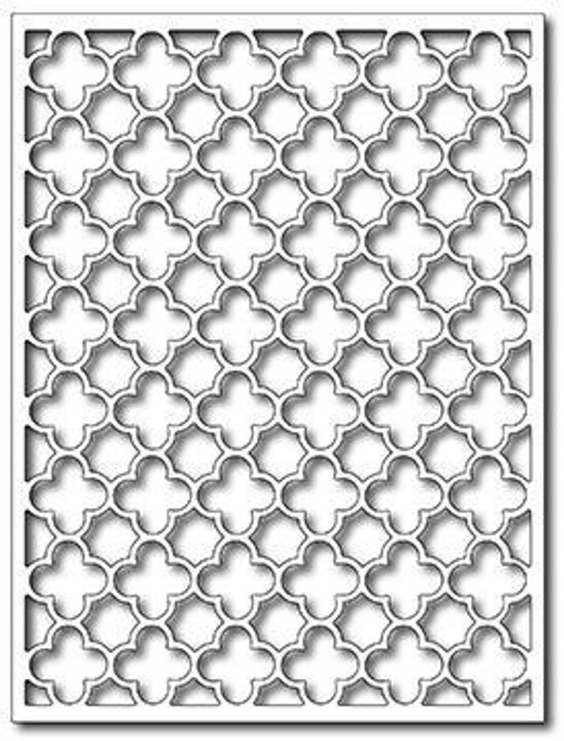 Frantic Stamper Precision Die - Quatrefoil Card Panel