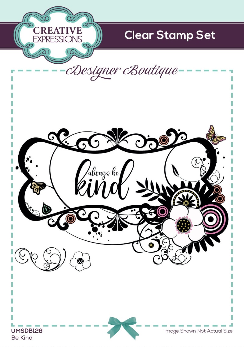 Creative Expressions Designer Boutique Be Kind 6 In X 4 In Clear Stamp Set