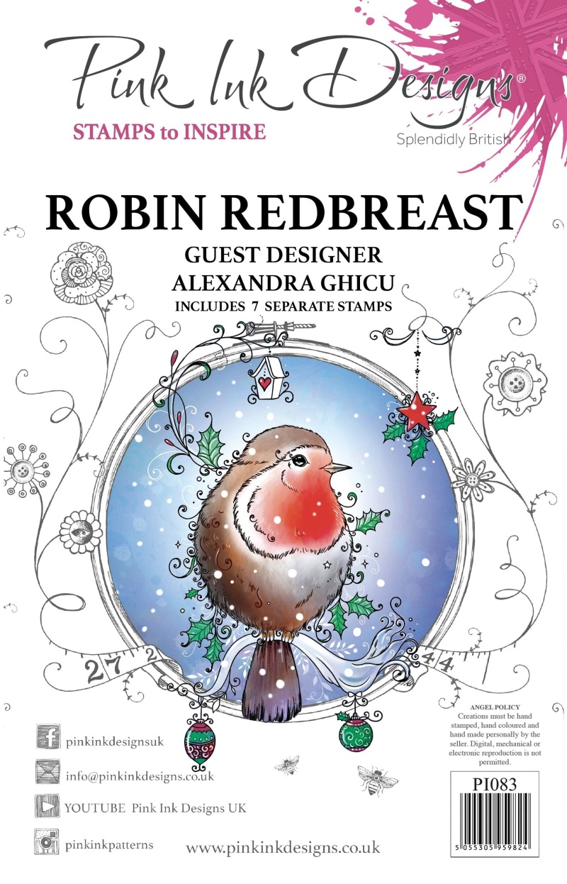 Robin Redbreast A5 Clear Stamp Set