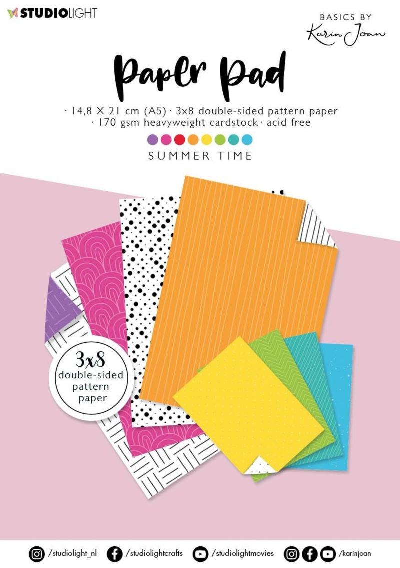 Kj Paper Pad Summer Time Basics By Karin Joan 148X210mm Nr.09