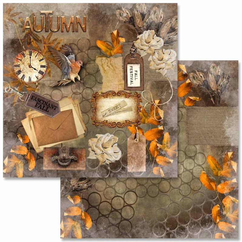 Sweet Autumn Scrapbook Set - 6"X 6"