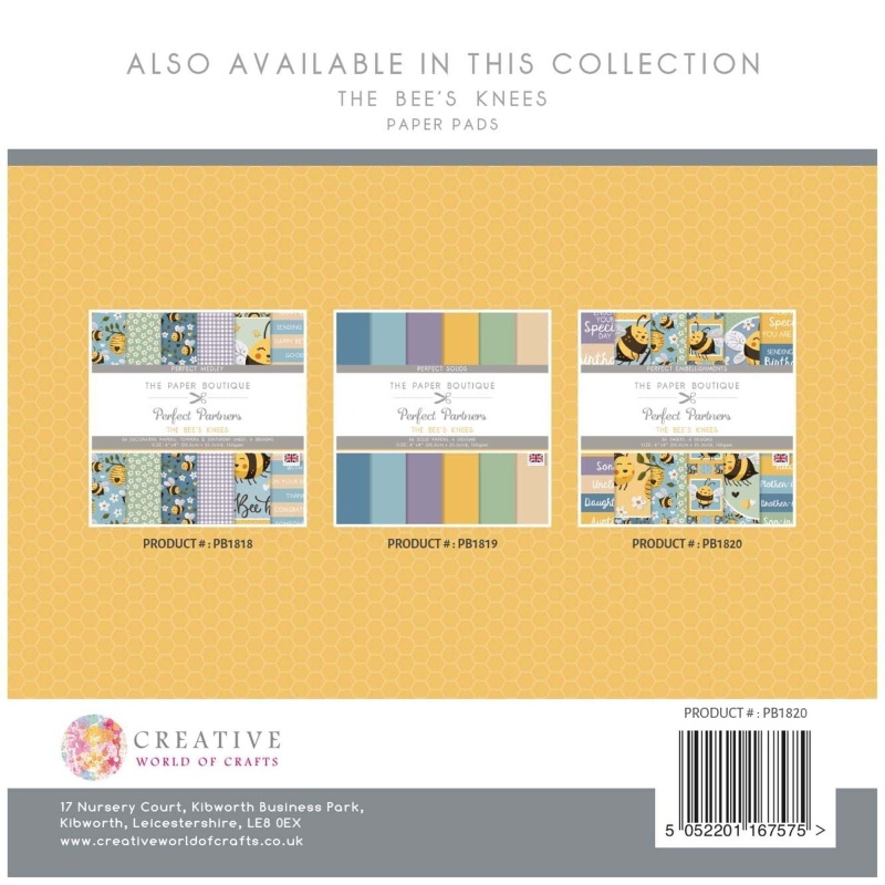 The Paper Boutique Perfect Partners - The Bee's Knees 8X8 Embellishments