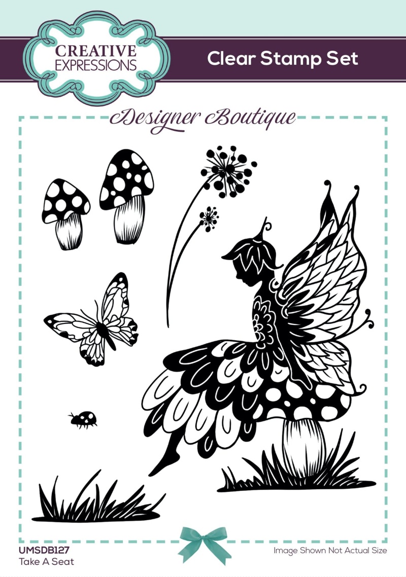 Creative Expressions Designer Boutique Take A Seat 6 In X 4 In Clear Stamp Set