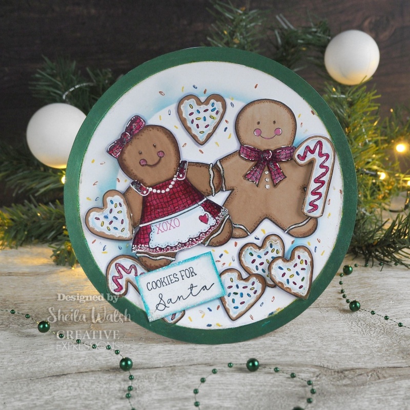 Creative Expressions Sam Poole Gingerbread Bakes 6 In X 8 In Clear Stamp Set