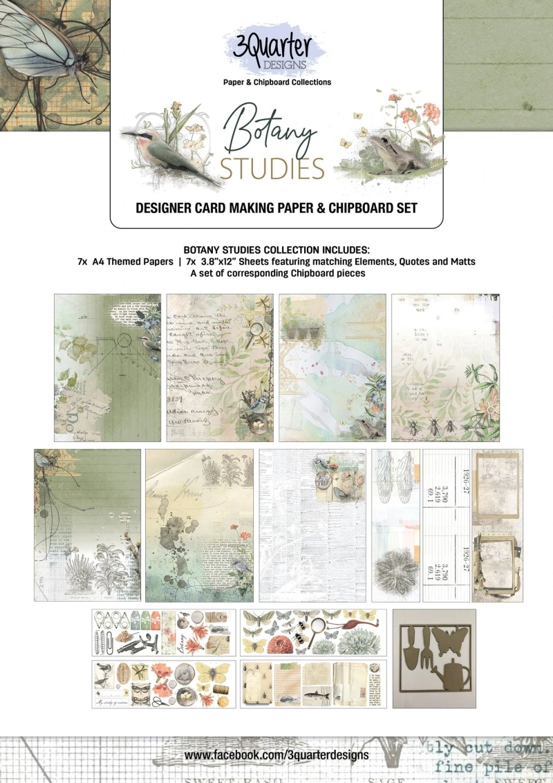 3Quarter Designs Botany Studies Card Collection