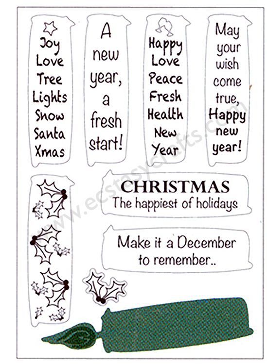 Joy! Crafts Cutting Die & Stamp - Candles - Christmas