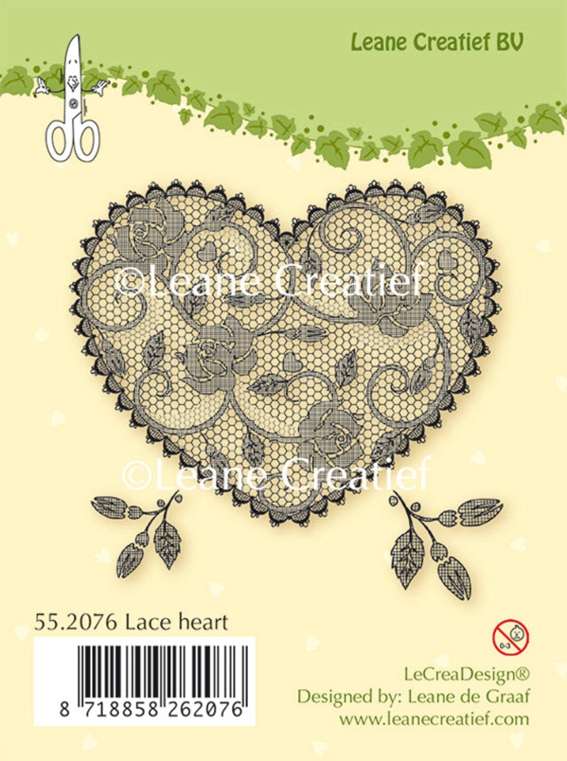 Clear Stamp Lace Heart