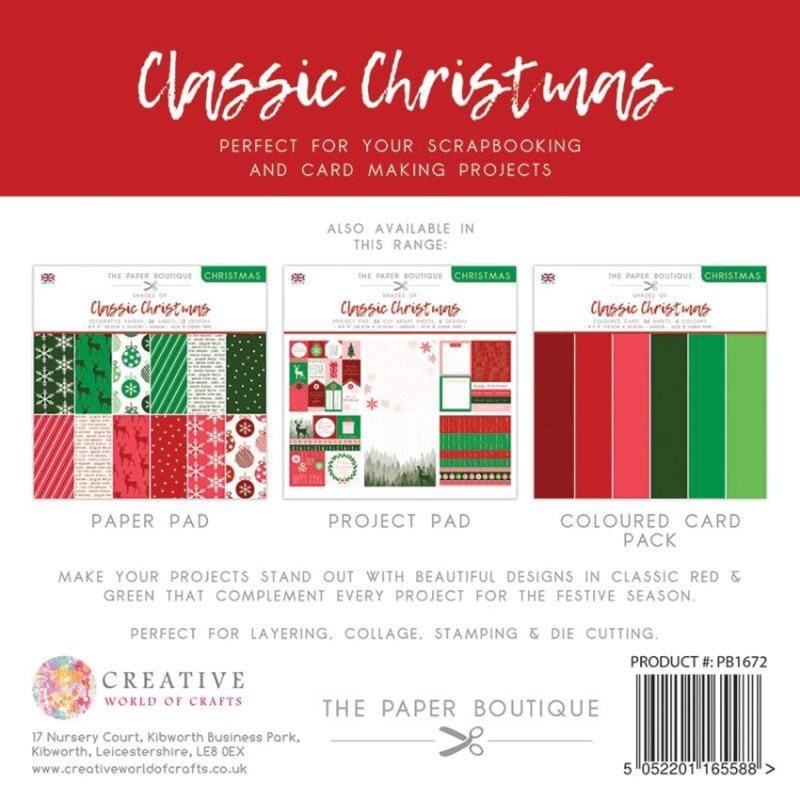 The Paper Boutique Christmas - Shades Of Classic Christmas 8 In X 8 In Colours