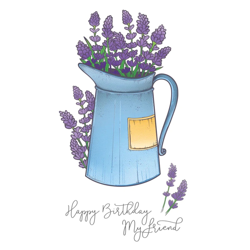 Couture Creations - Lavender Love Stamp Set - Vintage Lavender (5Pc)