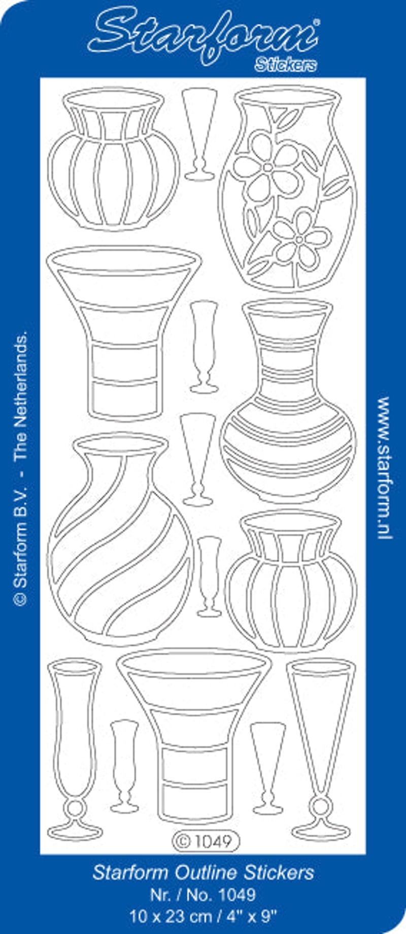 Deco Stickers - Vases Silver